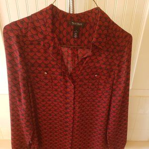 White House Black Market size 4 button down blouse